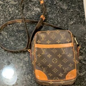 Louis Vuitton Brown and Tan Monogram Shoulder/Crossbody Bag